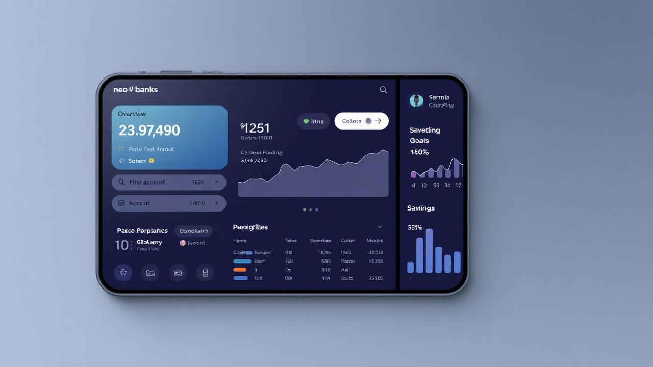 Neo Banking Platform - FinTech product showcase by Pias featuring Modern digital banking experience with AI-driven insights.